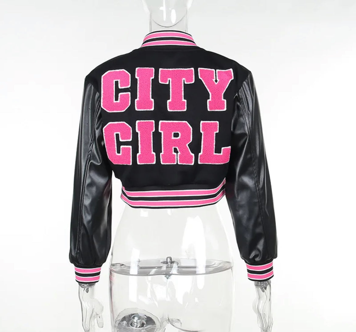 City Girl Varsity Jacket